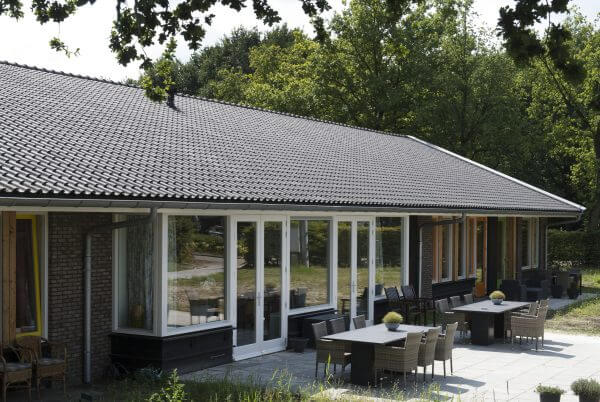 Monier OVH 206 blauw gesmoord dakpan