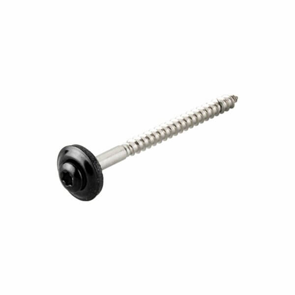 Klokschroef neopreenring zwart 65mm
